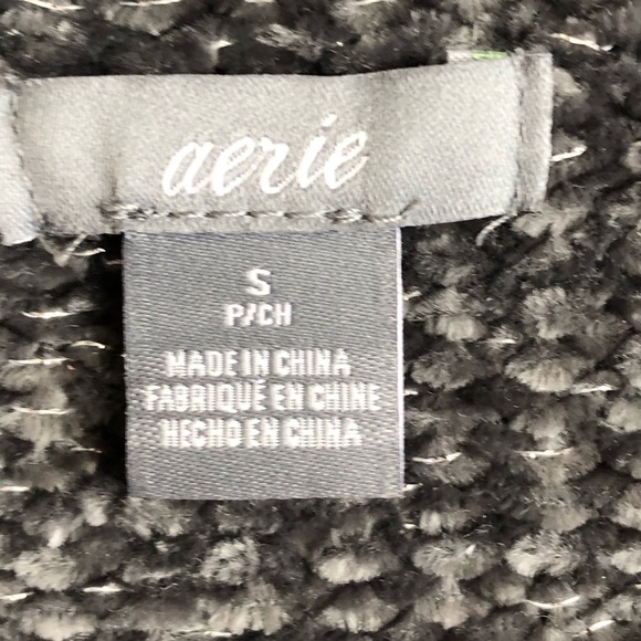 Aerie Grey Soft Cozy Chenille Sweater Size SP - Picture 4 of 5